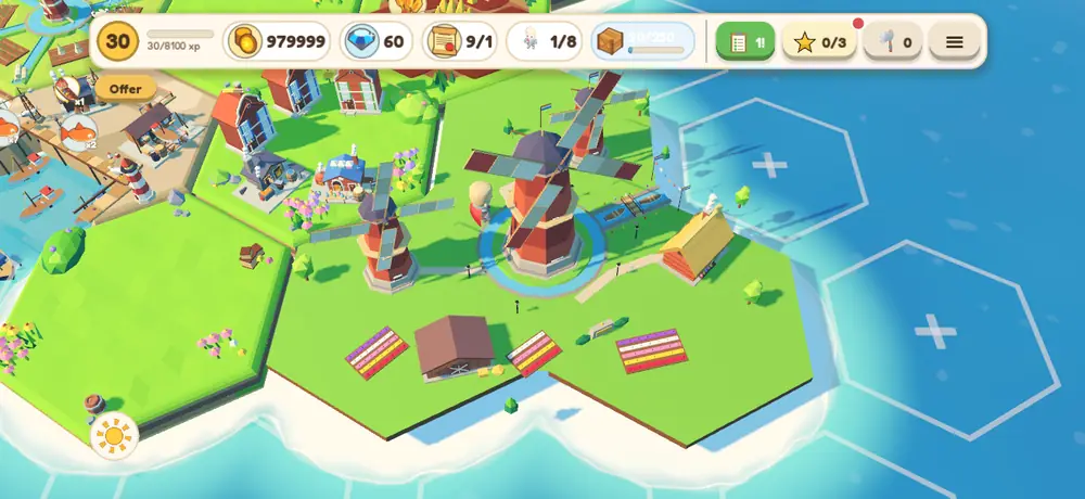 Screenshot of the Mill Polder in its final stage